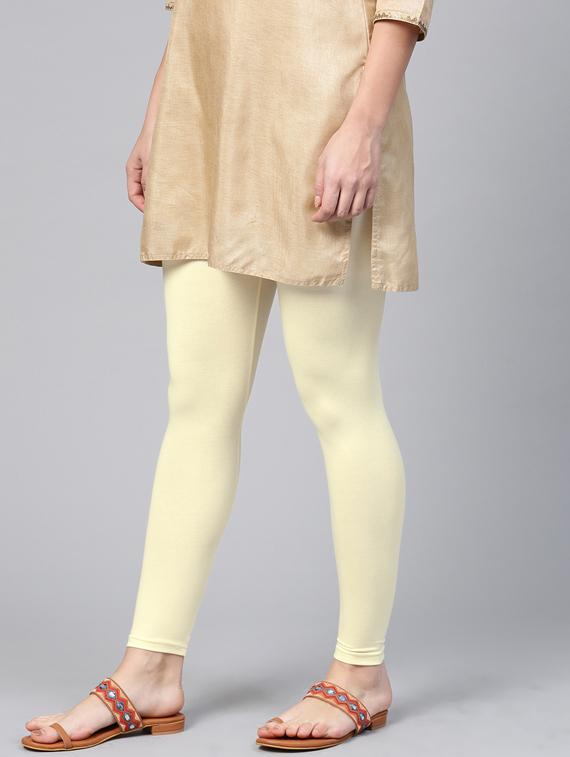 yellow solid churidar - 17372998 - Standard Image - 1