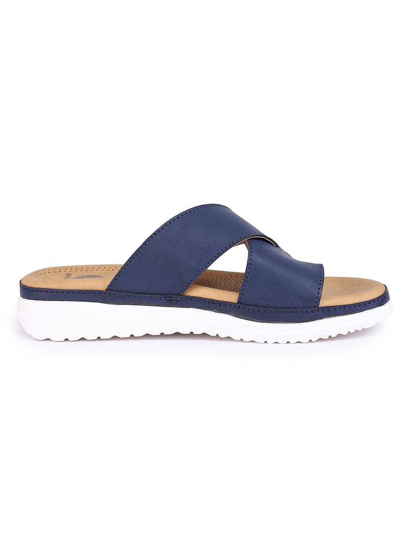 blue slip on sandals - 17373594 -  Standard Image - 1