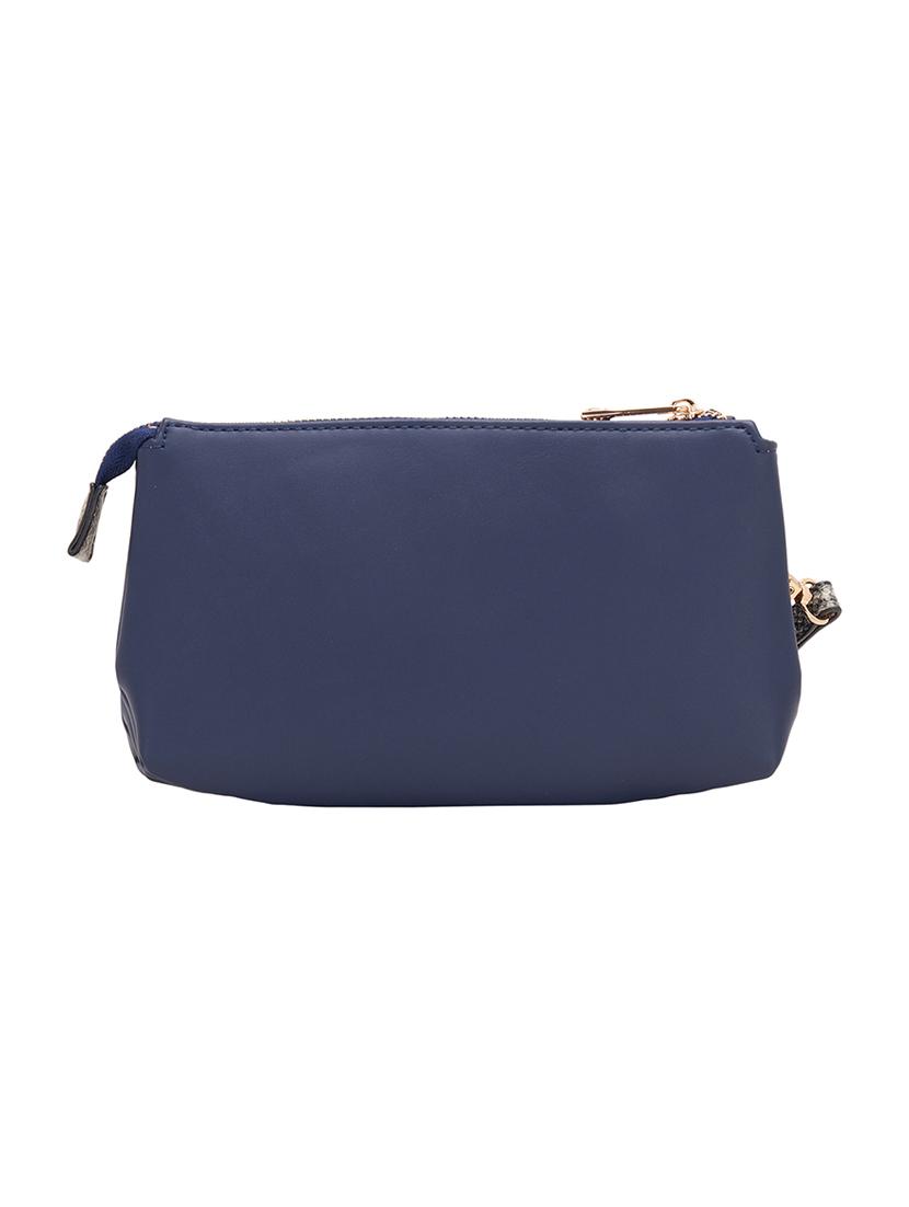 blue leatherette (pu) sling bag - 17373605 -  Standard Image - 1