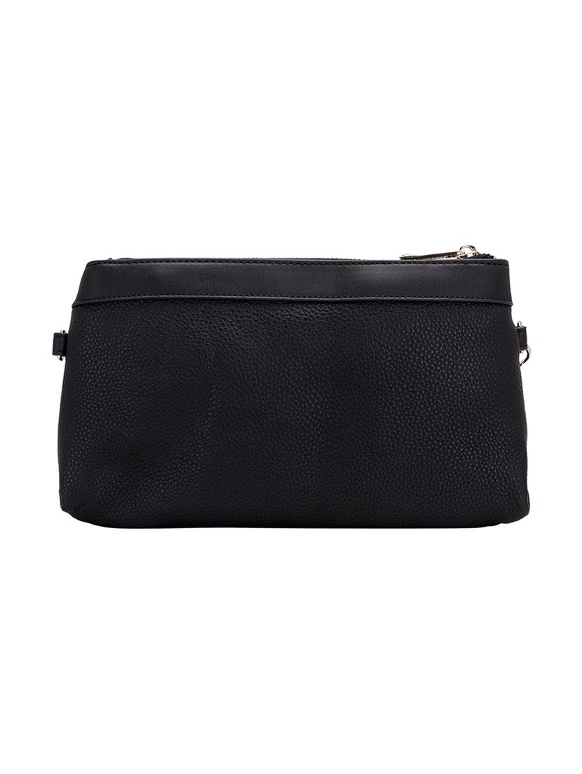 black leatherette (pu) sling bag - 17373625 -  Standard Image - 1