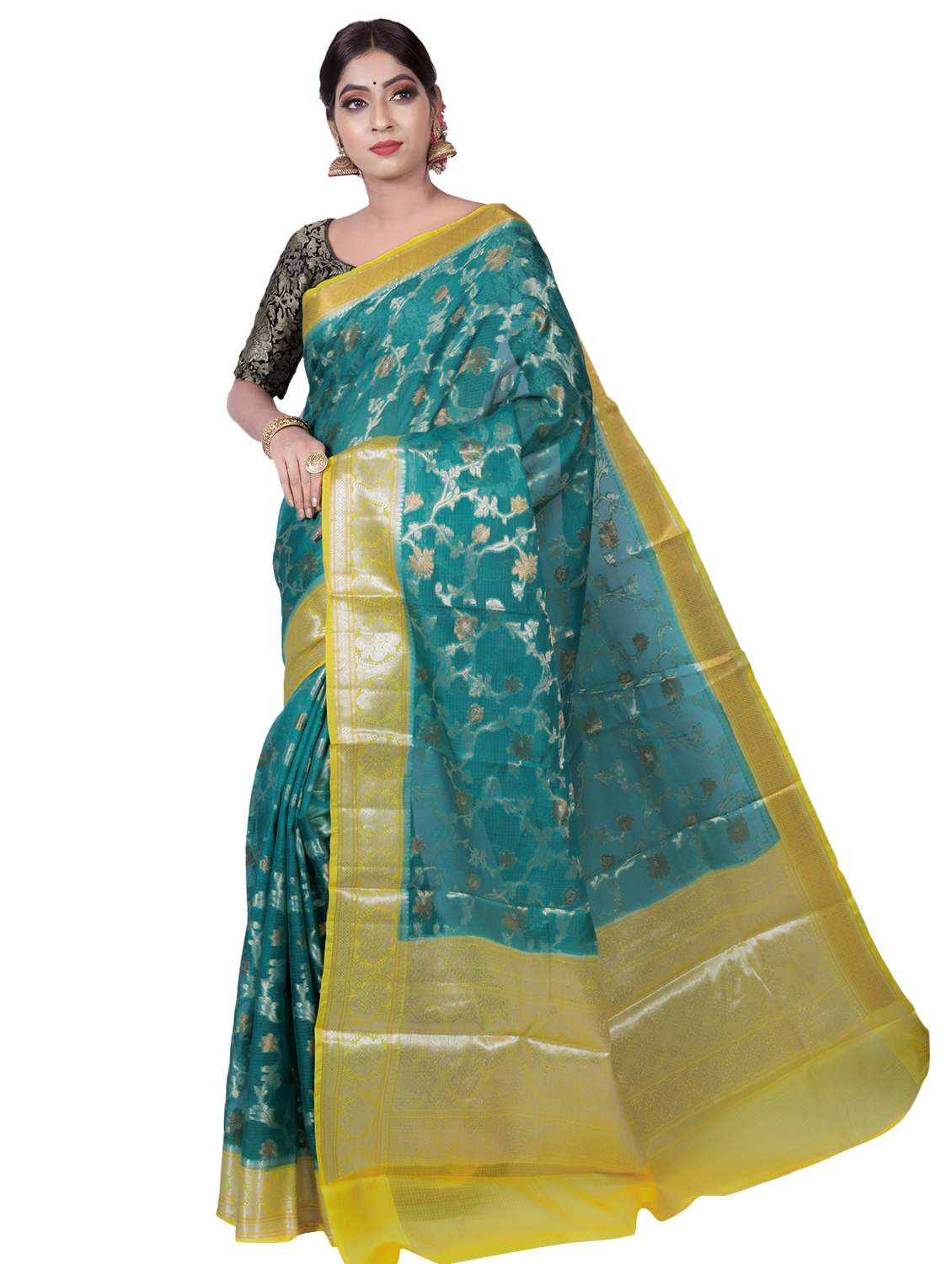 women's banarasi saree with blouse