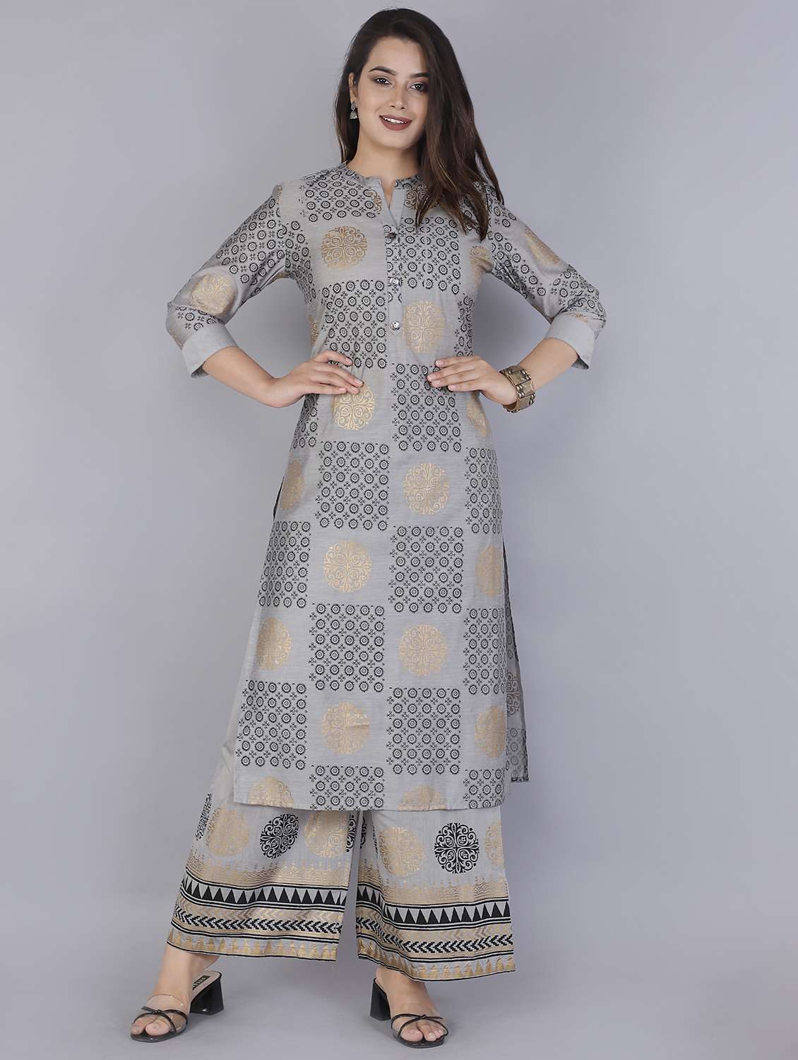 floral kurta palazzo set