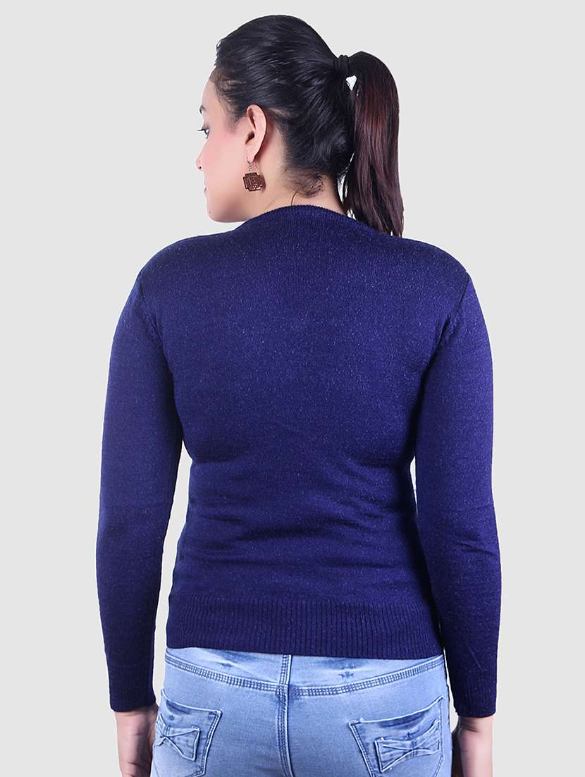 embellished neck sweater  - 17376047 -  Standard Image - 1