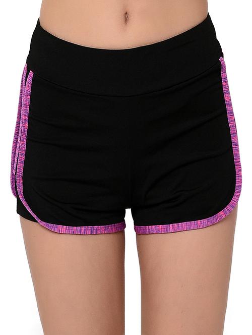 contrast detail hot pants - 17376058 - Standard Image - 0