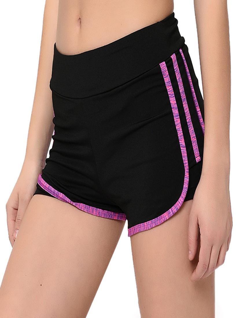 contrast detail hot pants - 17376058 - Standard Image - 1