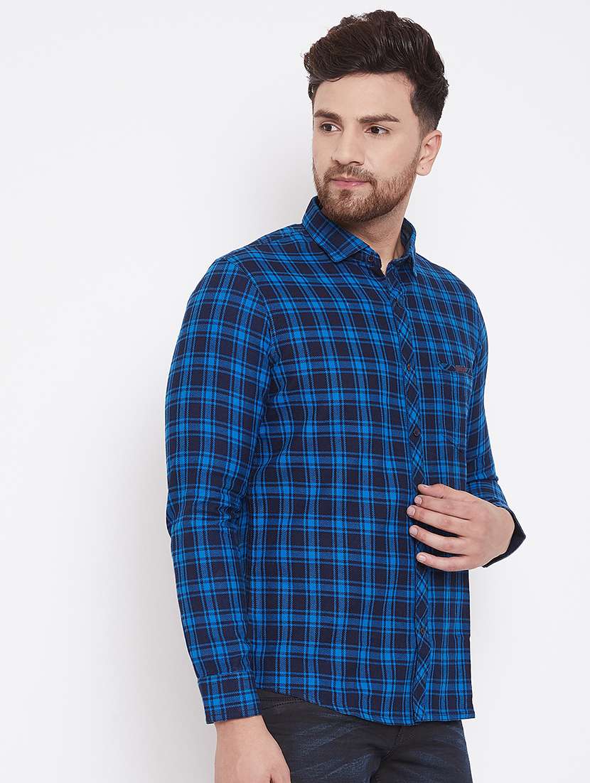 mens checks casual shirt - 17376260 -  Standard Image - 1