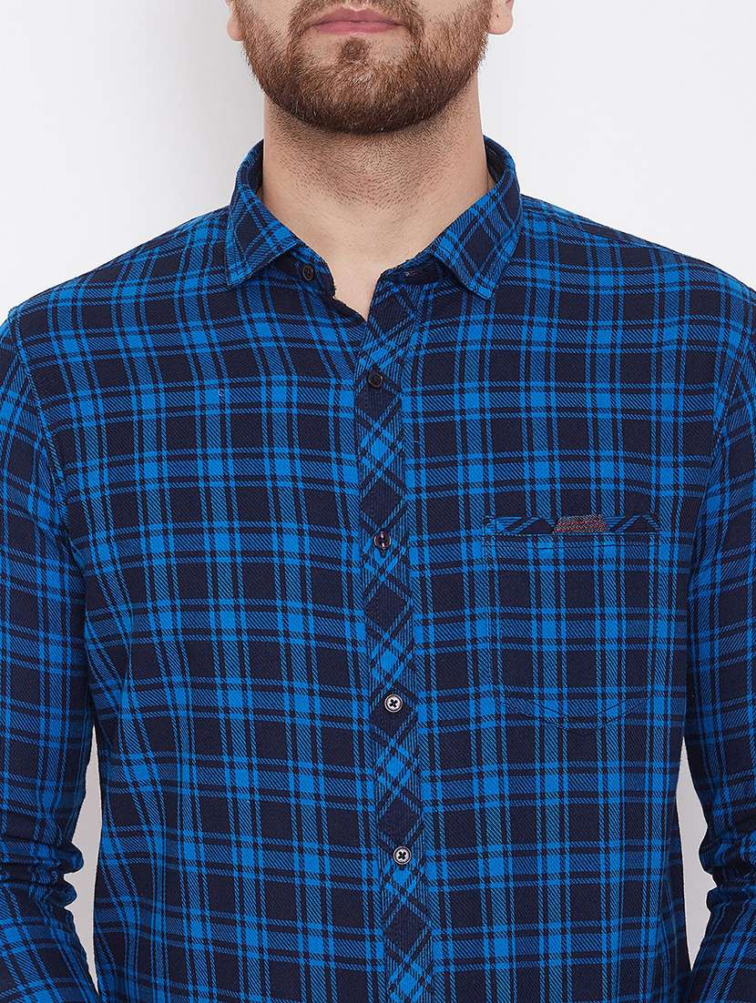 mens checks casual shirt - 17376260 -  Standard Image - 4