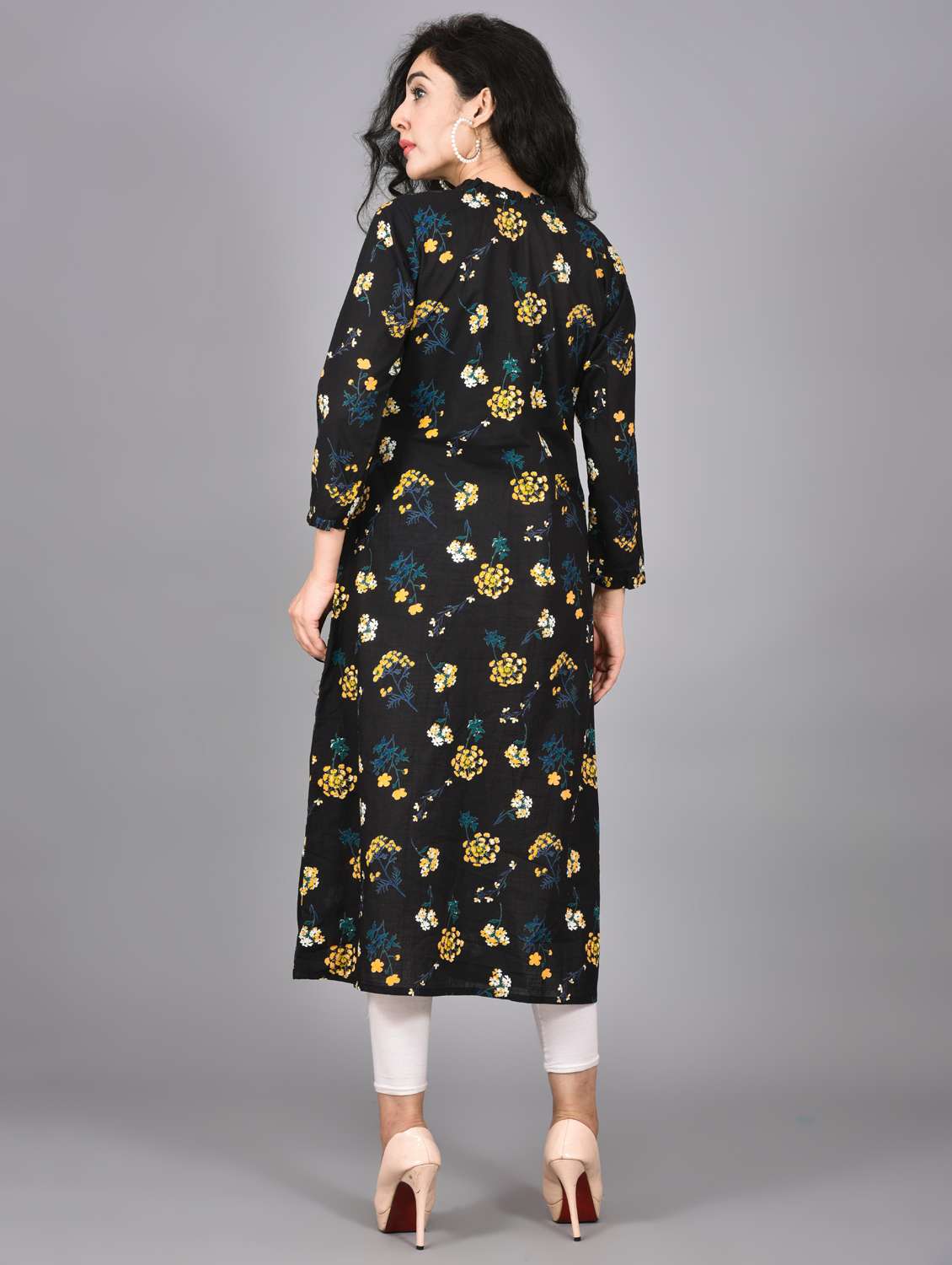 floral a-line kurta - 17376801 -  Standard Image - 1