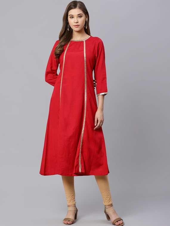 sequined a-line kurta