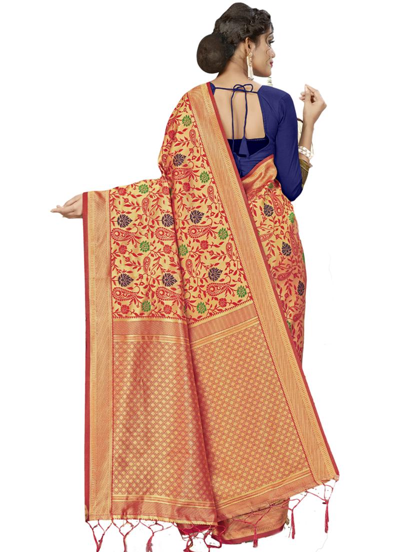 zari woven saree - 17379850 - Standard Image - 1