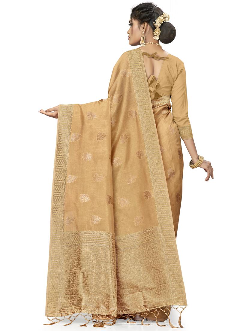 zari woven saree with blouse - 17379851 - Standard Image - 1
