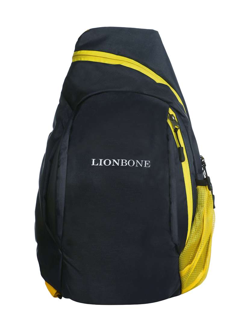 black polyester  backpack