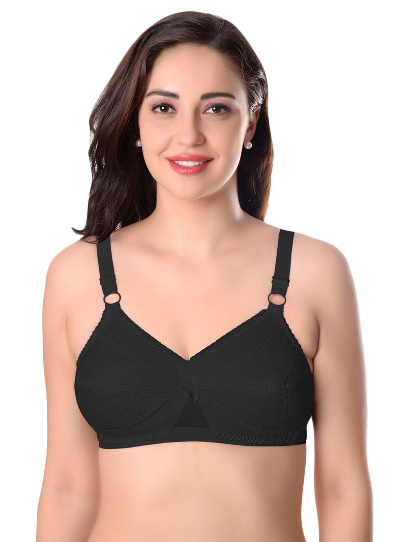 set of 3 bow patch regular bra - 17380328 - Standard Image - 1