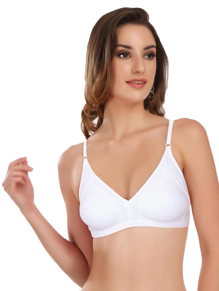 set of 3 bow patch t-shirt bra - 17380336 - Standard Image - 1