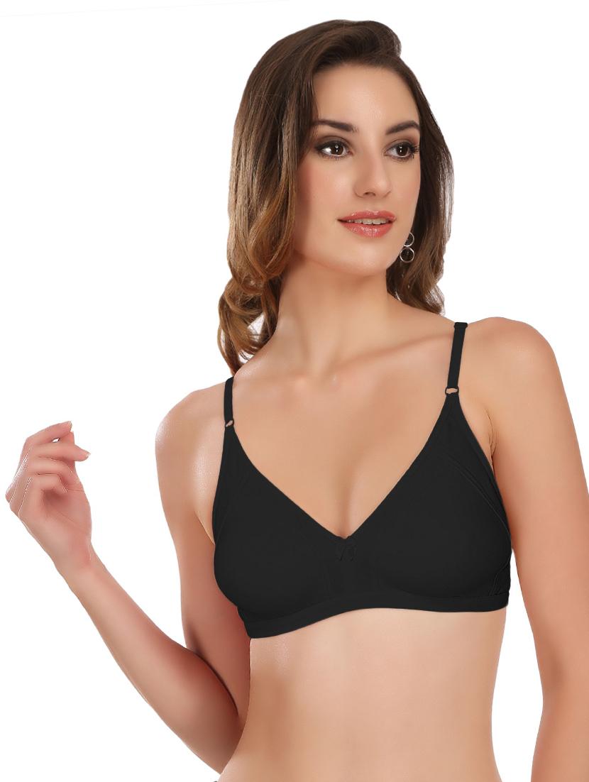 set of 3 bow patch t-shirt bra - 17380338 - Standard Image - 1