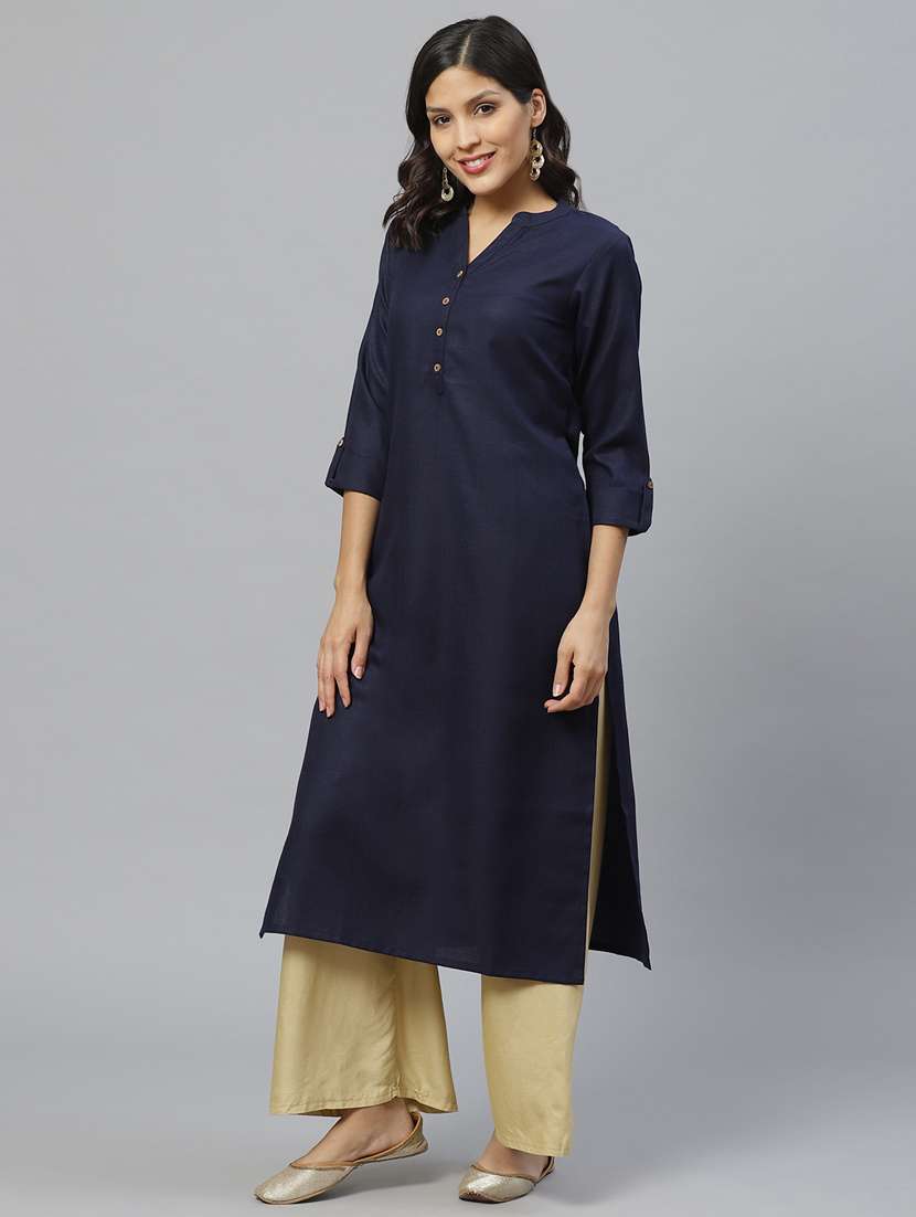 women's straight kurta - 17380716 -  Standard Image - 1