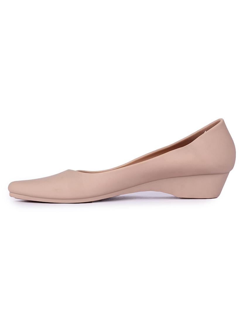 beige rubber slip on ballerina - 17381814 -  Standard Image - 1