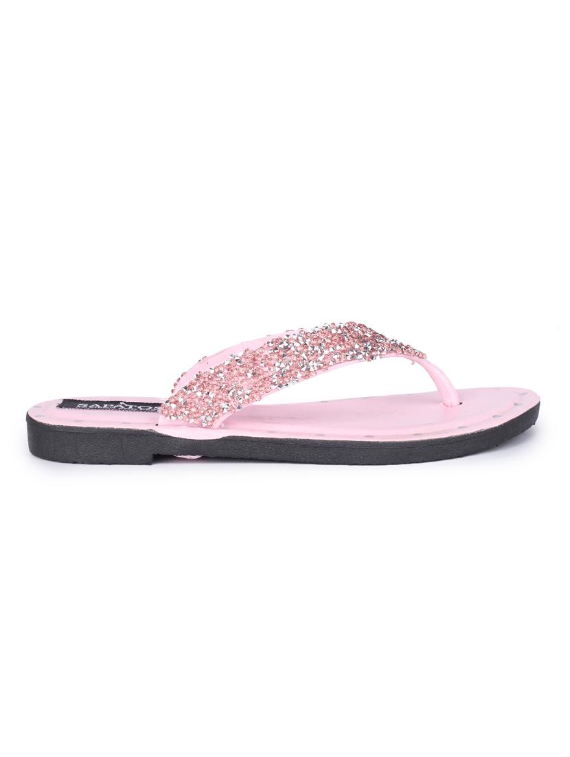 pink toe separator flip flop - 17381875 -  Standard Image - 1