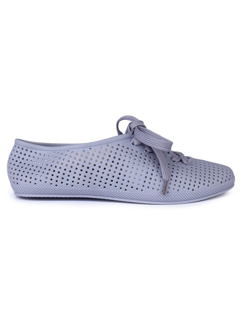 grey lace-up sneakers - 17381911 - Standard Image - 1