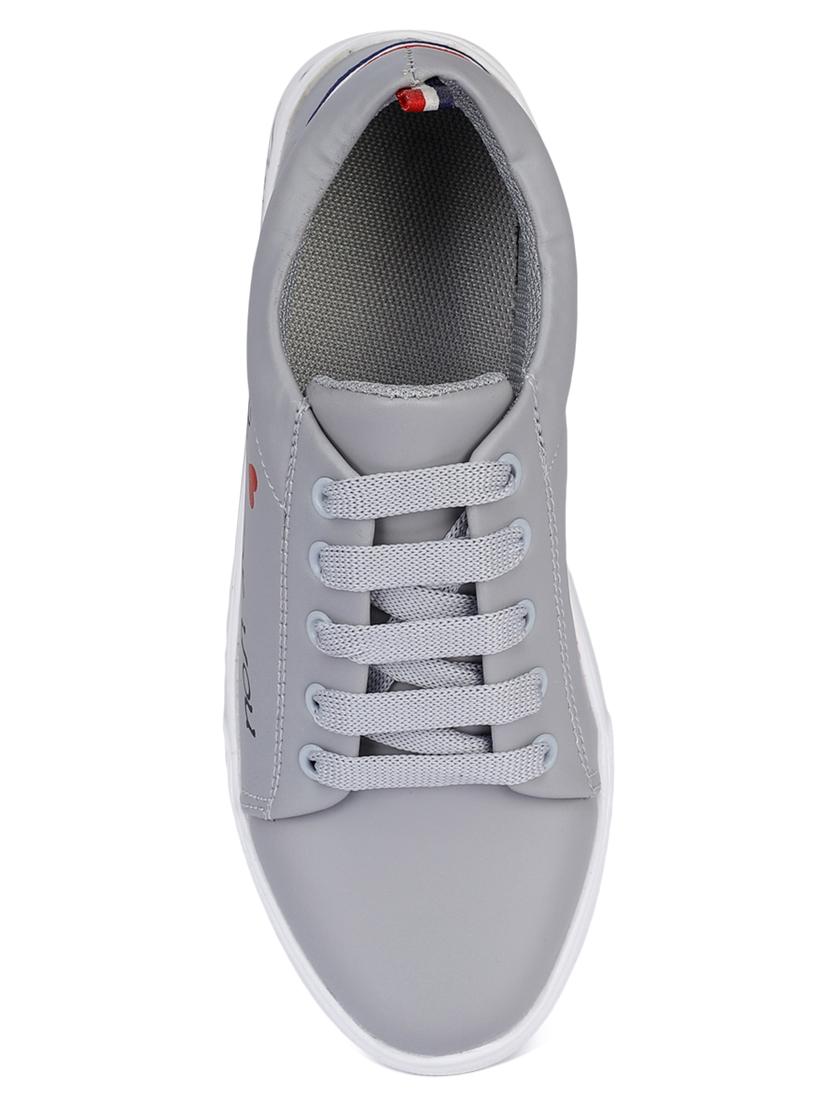 grey lace-up sneakers - 17381912 - Standard Image - 4