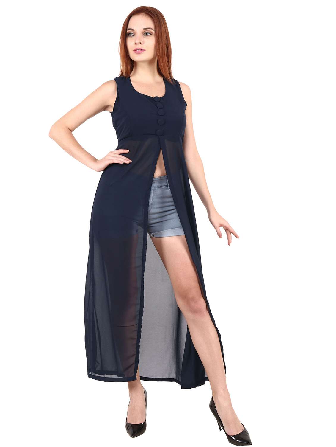 tie back belted tunic