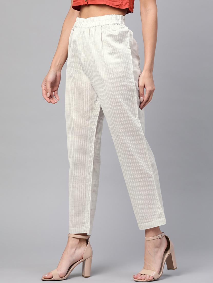high rise flat front trouser  - 17383482 -  Standard Image - 1