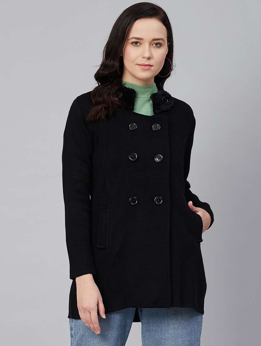 double breasted wool trench coat