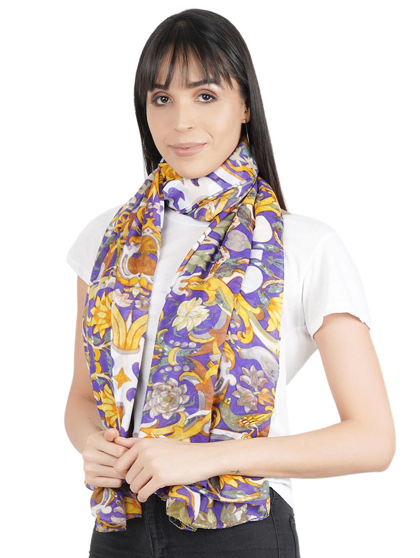 multi colored viscose stole - 17388483 - Standard Image - 1