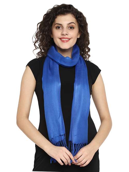 blue viscose stole - 17388500 -  Standard Image - 0
