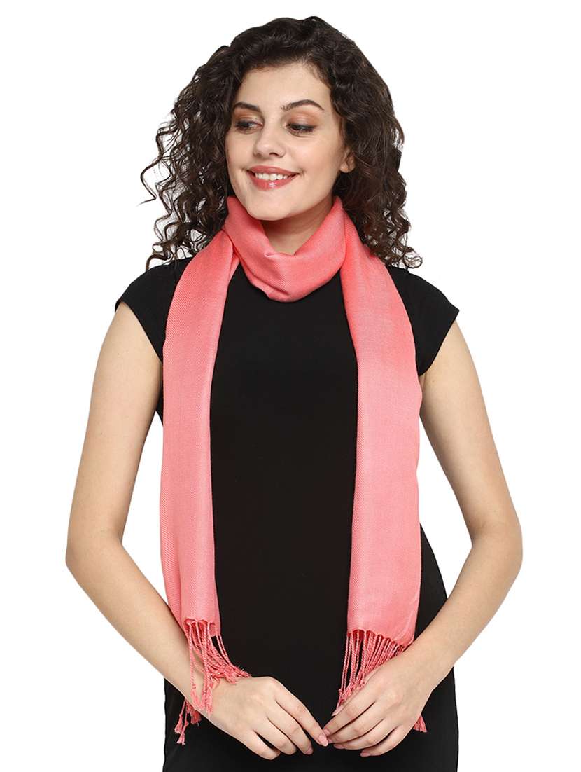 pink viscose stole