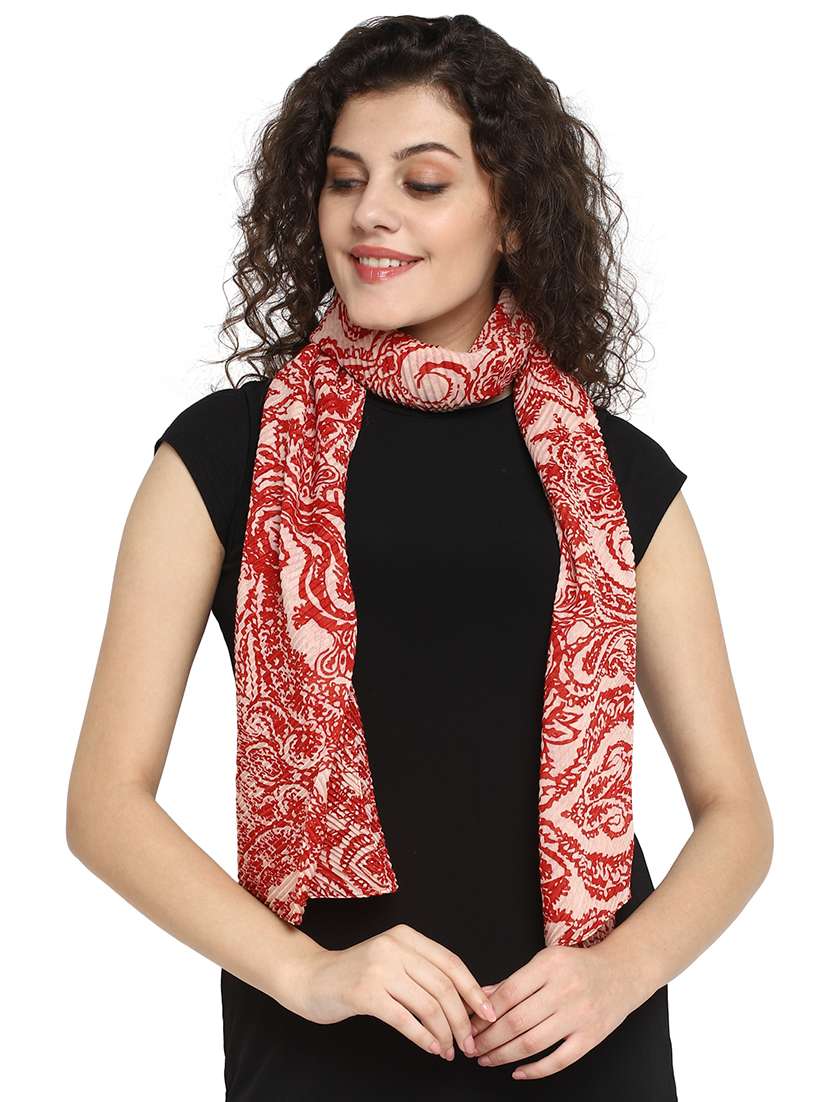 red viscose stole