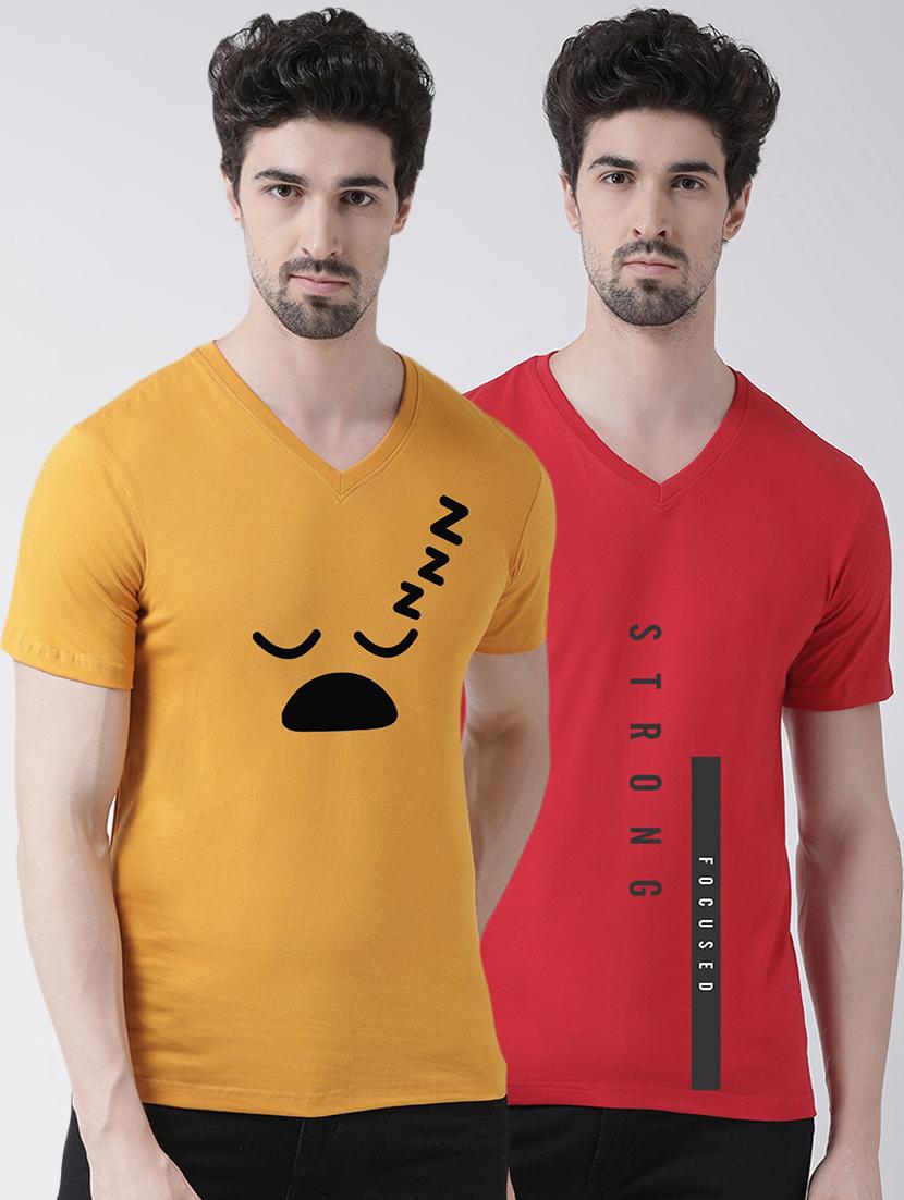 multi colored printed t-shirts combo - 17389082 - Zoom Image - 0