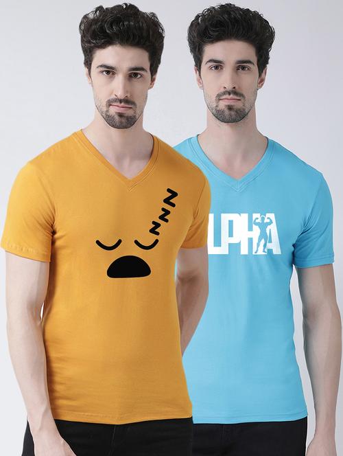 multi colored printed t-shirts combo - 17389089 -  Standard Image - 0