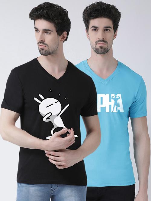 multi colored printed t-shirts combo - 17389120 -  Standard Image - 0