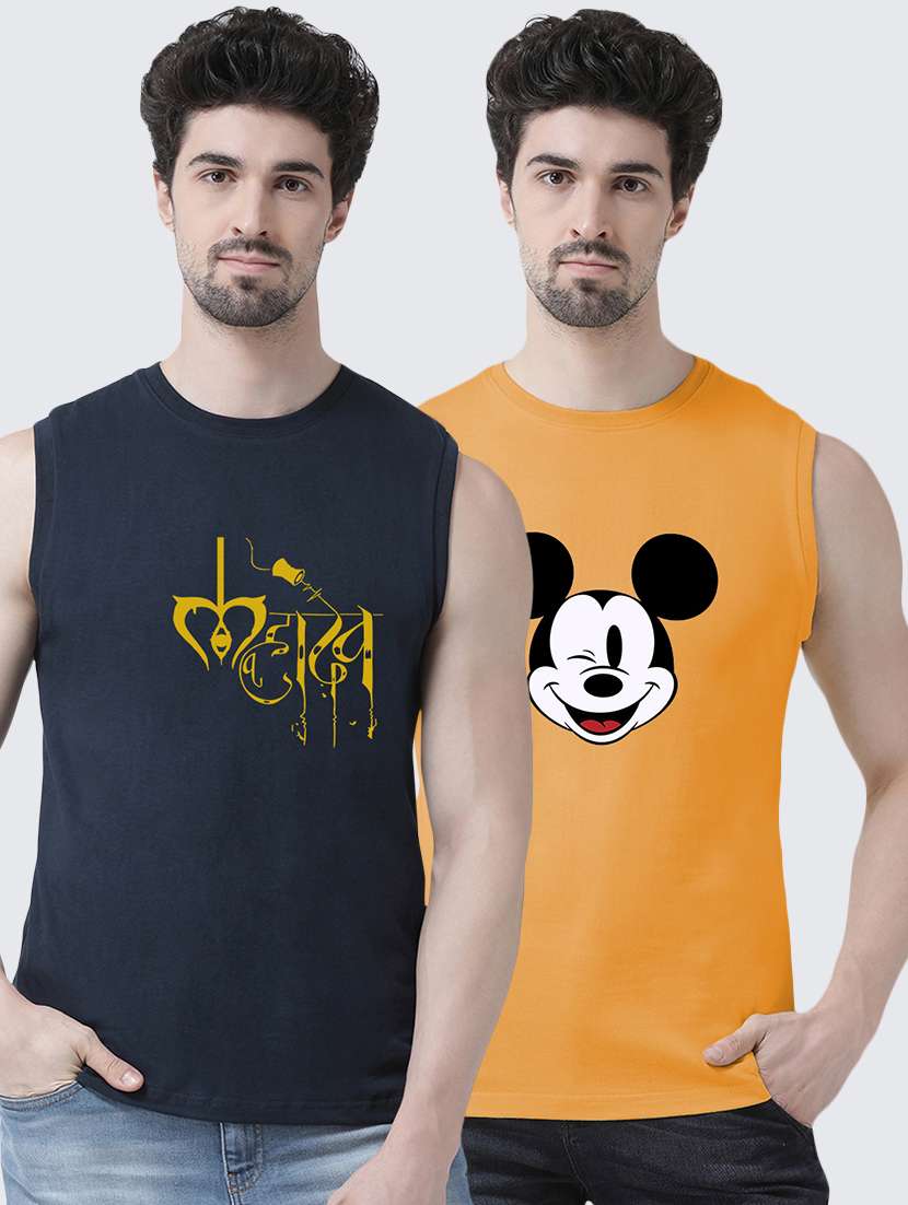 multi colored printed t-shirts combo 