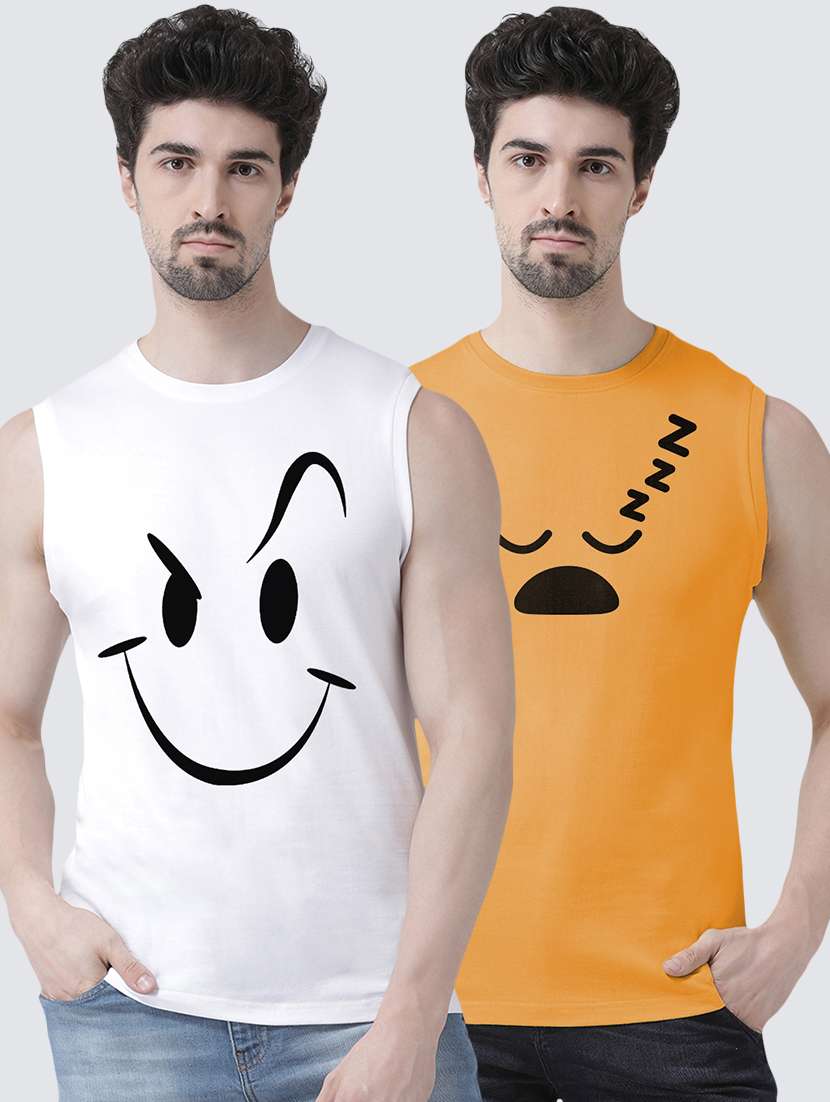 multi colored printed t-shirts combo 