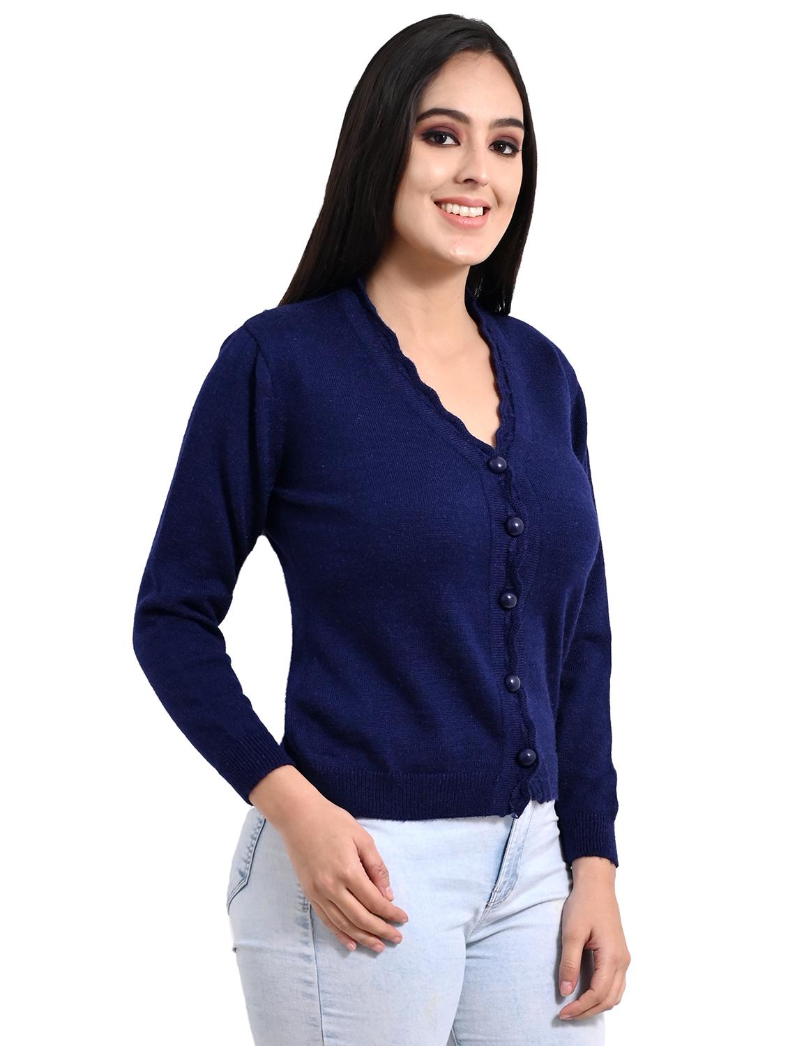 v-neck acrylic wool cardigan - 17391946 - Standard Image - 1