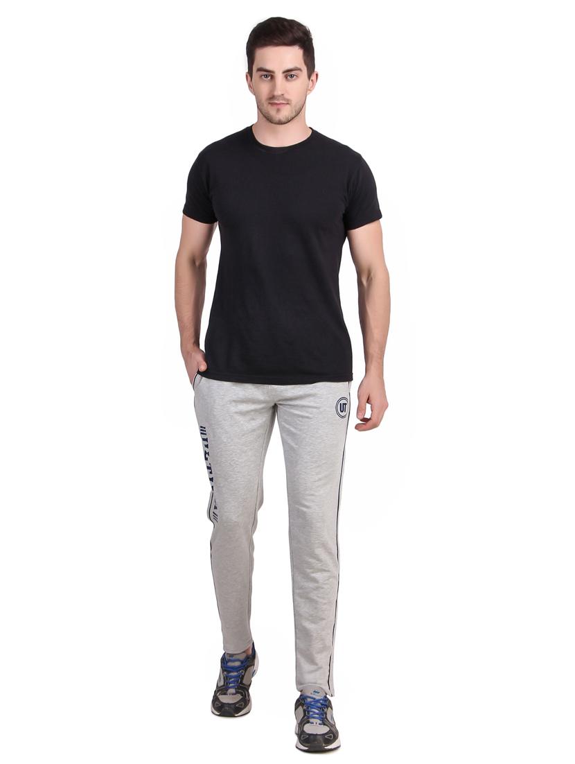 grey printed full length track pant - 17392129 - Standard Image - 4