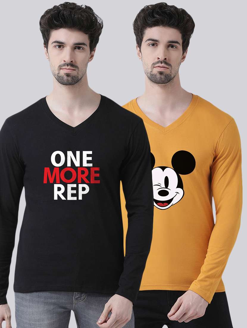 multi colored printed t-shirts combo