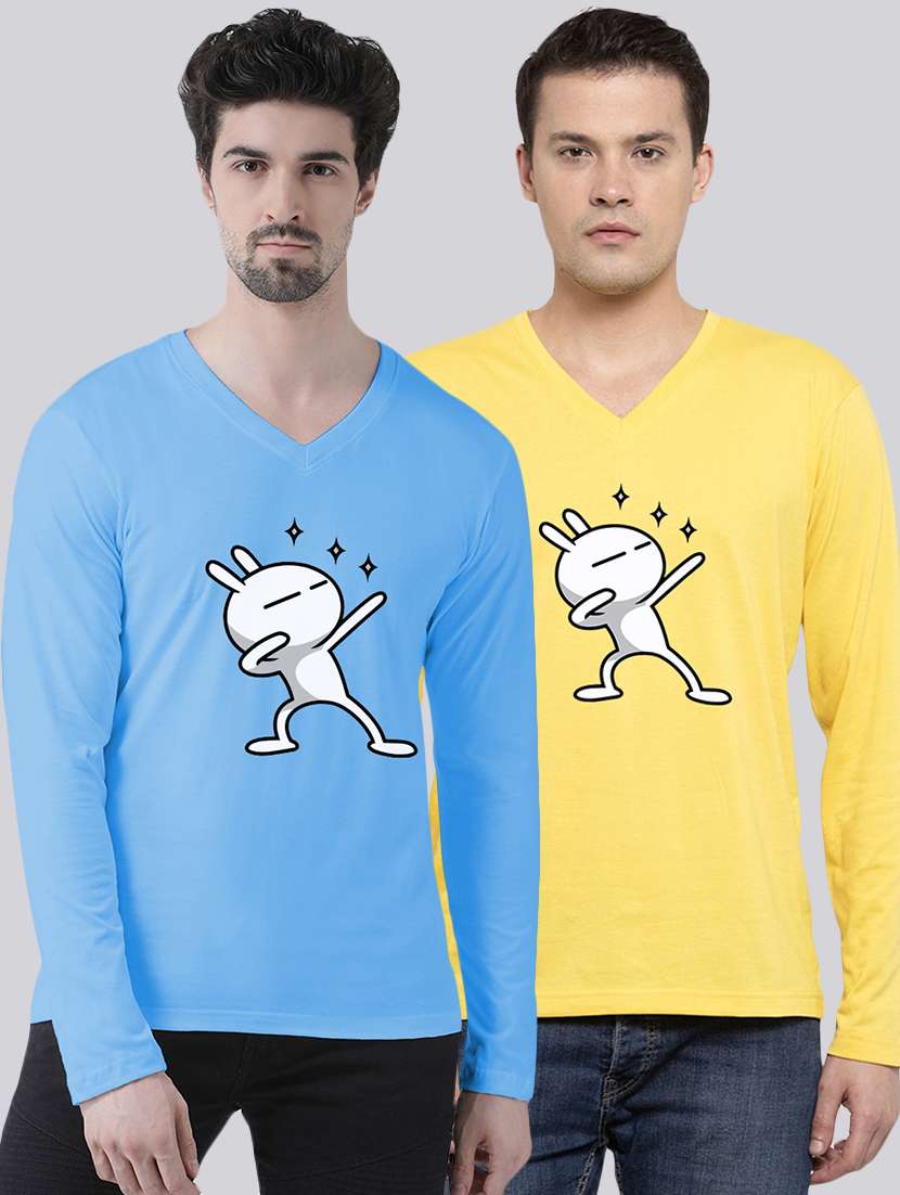 multi colored printed t-shirts combo