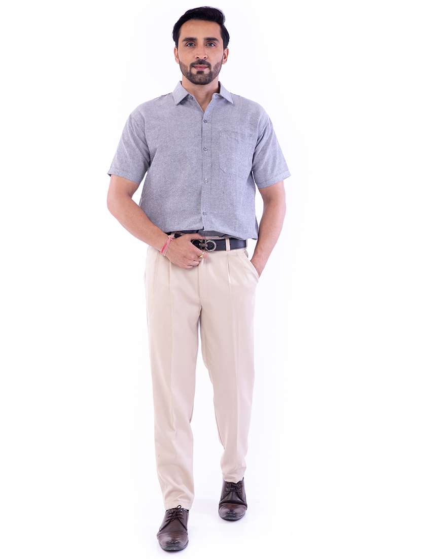 Mens Solids Formal Shirt - 17392511 -  Standard Image - 4