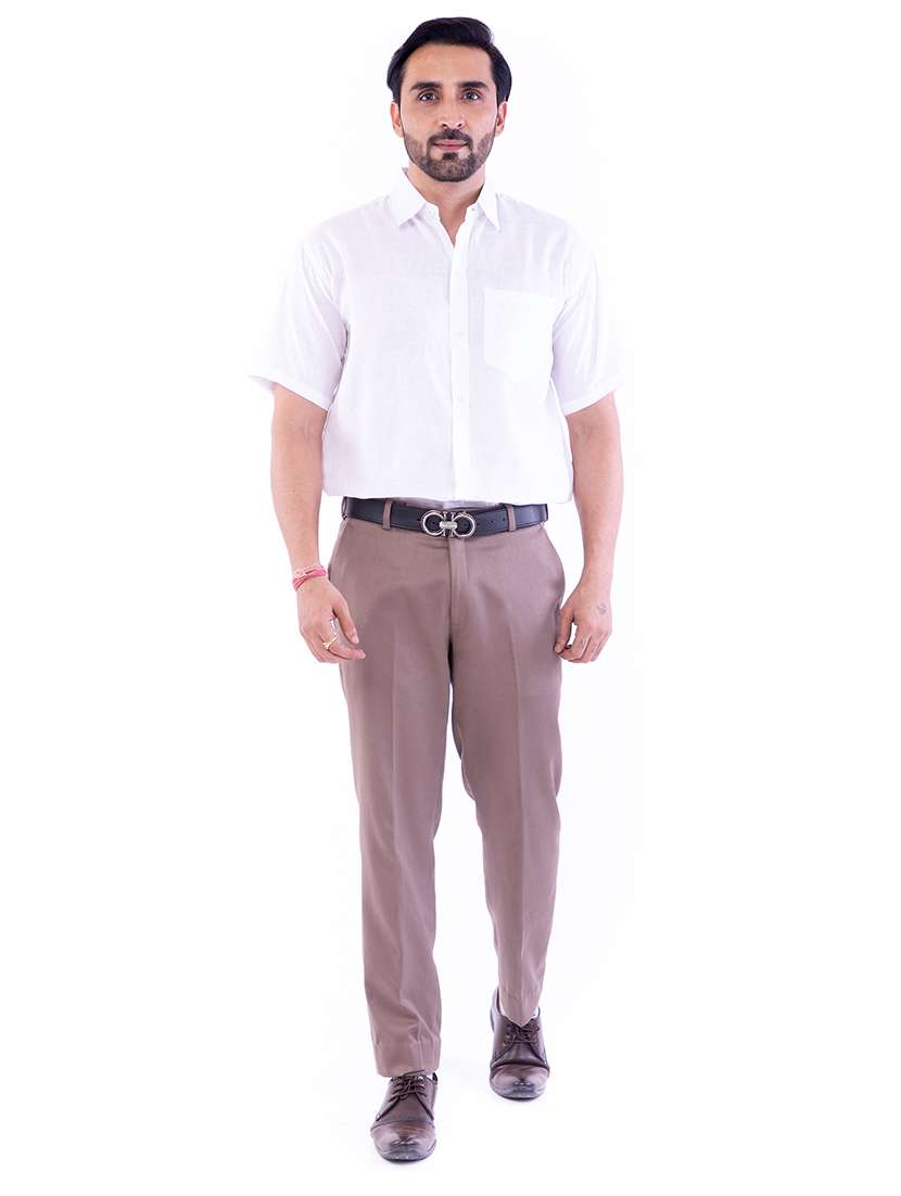 mens solids formal shirt - 17392638 -  Standard Image - 4