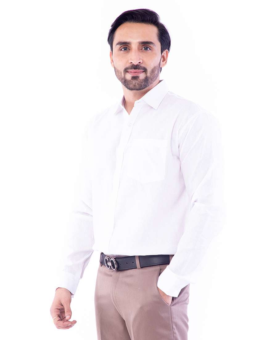 mens solids formal shirt - 17392658 -  Standard Image - 1