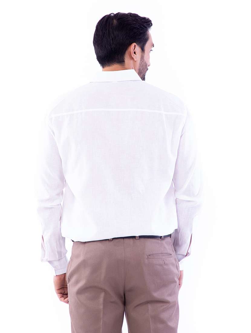 mens solids formal shirt - 17392658 -  Standard Image - 4