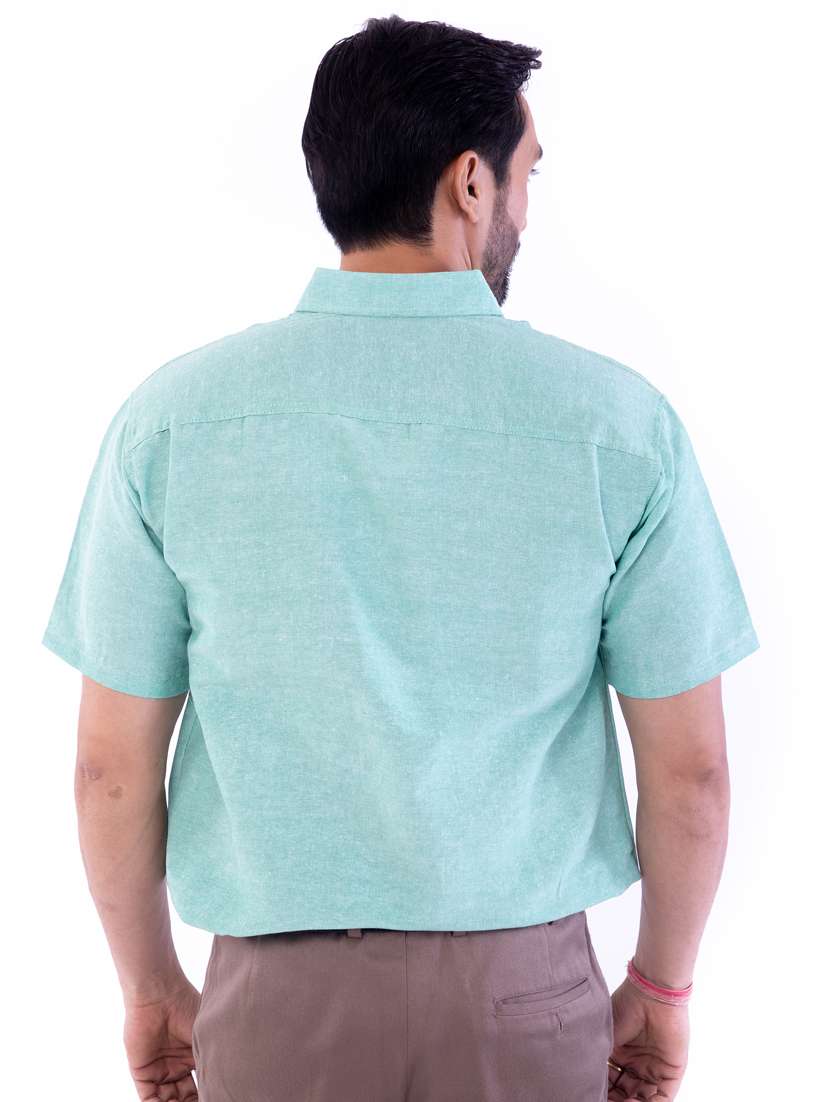 mens solid casual shirt - 17392745 -  Standard Image - 6