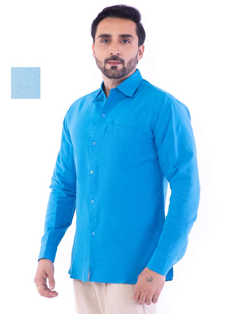 mens solid casual shirt