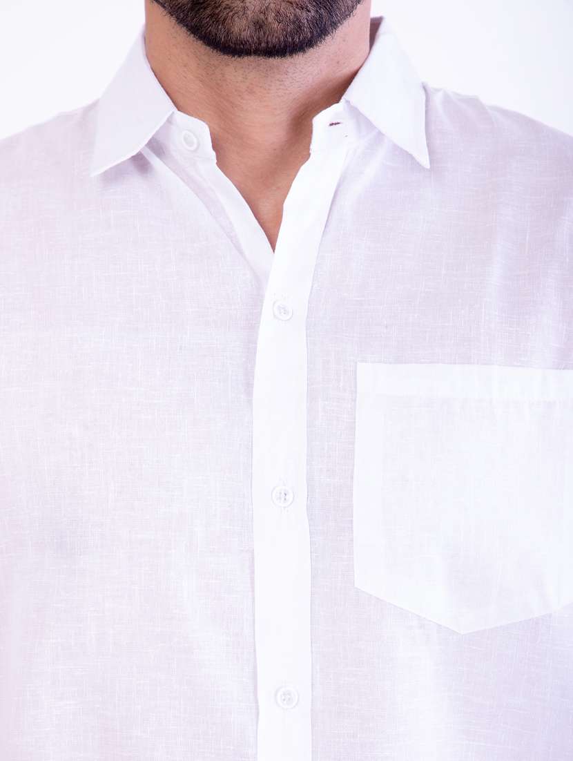 mens solid casual shirt - 17392852 -  Standard Image - 4