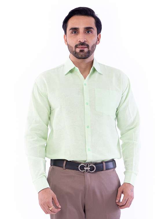 mens solids formal shirt - 17392871 -  Standard Image - 1