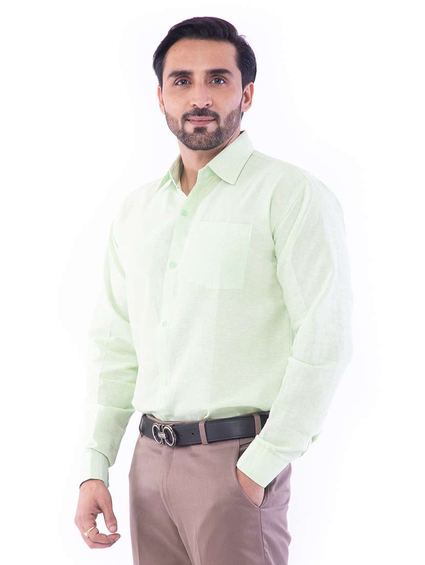 mens solids formal shirt - 17392871 -  Standard Image - 4
