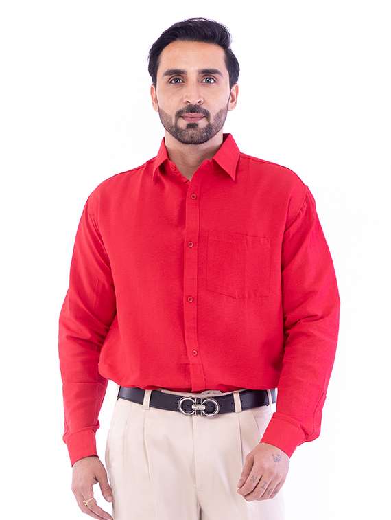 mens solids formal shirt - 17392871 -  Standard Image - 9